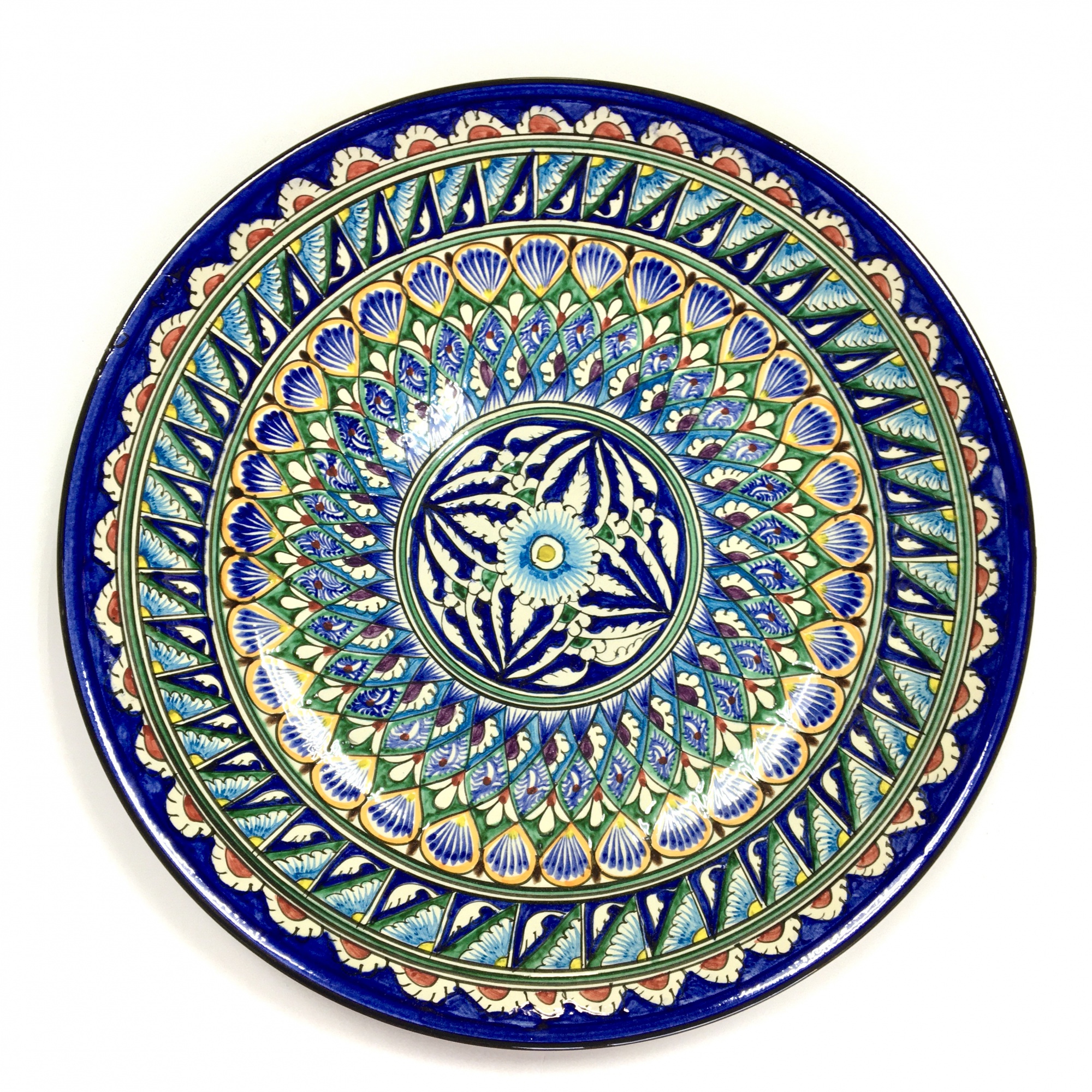 Узбекские тарелки для плова. Ляган Риштанская керамика 42см. Ляган 42см узбекский. Тарелка-Ляган 42см Риштан синяя кайма керамика. Ляган 46.