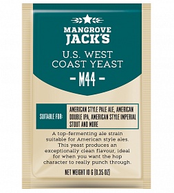 Купить Mangrove Jack's Пивные Дрожжи верхового брожения US West Coast M44, 10г