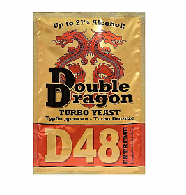 Купить Спиртовые дрожжи Double Dragon D48 Extreme Turbo, 132 г