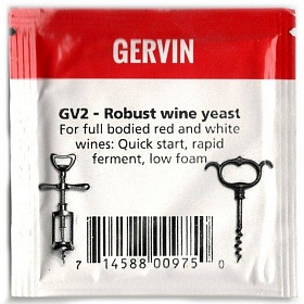 Купить Винные дрожжи Gervin GV2 Robust Wine, 5 г