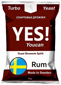 Купить Спиртовые дрожжи YES! YouCan Rum, 45 г