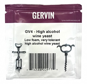Купить Винные дрожжи Gervin GV4 High Alcohol Wine, 5 г