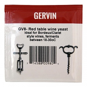 Купить Винные дрожжи Gervin GV8 Red Table Wine, 5 г