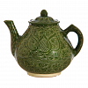 Заварочный чайник 1 л Риштанская керамика, зеленый