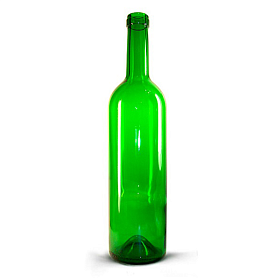 Купить Винная бутылка Porto c пробкой (цвет зеленый) 0,7 л.